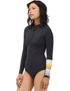 BILLABONG 1MM SALTY DAYZ LIGHT LONG SLEEVE SPRINGSUIT WOMEN -Ocean Motion Shop billabong 1mm salty dayz light donna 2