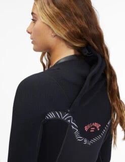 BILLABONG 4/3 FURNACE CHEST ZIP WETSUIT FOR WOMEN -Ocean Motion Shop billabong furnace 4 3 chest zip muta donna 5