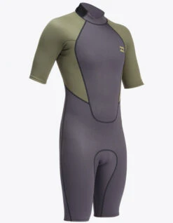 BILLABONG INTRUDER 2/2 MM BACK ZIP ANTIQUE BLACK -Ocean Motion Shop billabong intruder 2 2 mm back zip antique black 2