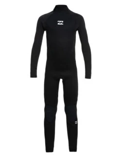 BILLABONG INTRUDER 3/2 MM BACK ZIP JUNIOR BLACK