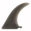 CAPTAIN FIN 8'' LONGBOARD FIN FIBERGLASS CHRIS CHRISTENSON SMOKE