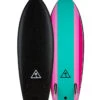CATCH SURF 5'6" RETRO FISH TWIN FIN SOFT BLACK TURQUOISE