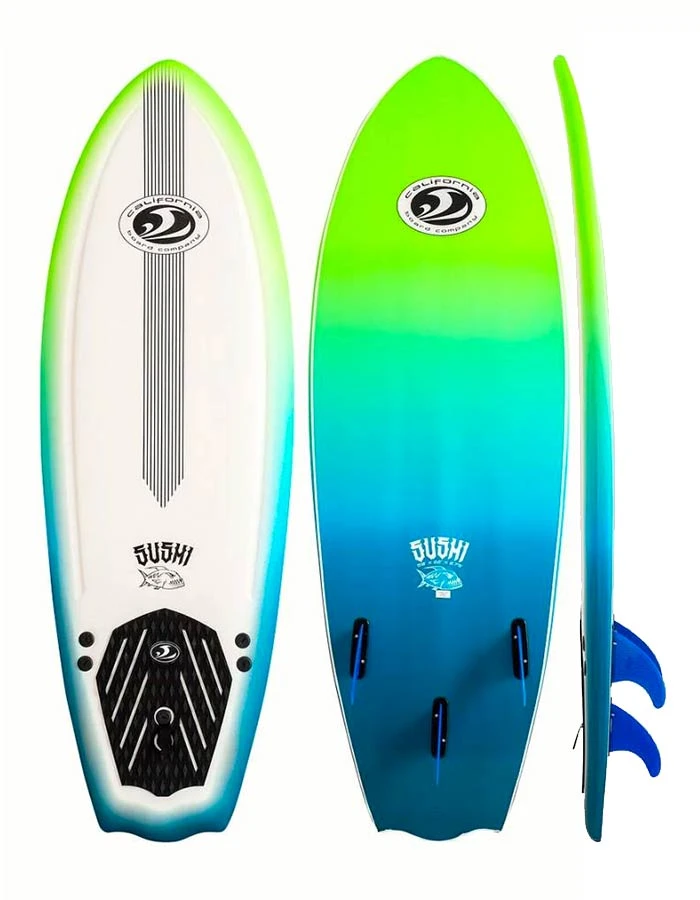 CBC SUSHI 5'8" SOFTBOARD FCS FINS 1 CBC SUSHI 5'8" SOFTBOARD FCS FINS