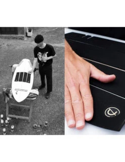 DEFLOW FRONT PAD 4 PIECE BLACK -Ocean Motion Shop deflow front pad 4 pezzi 1