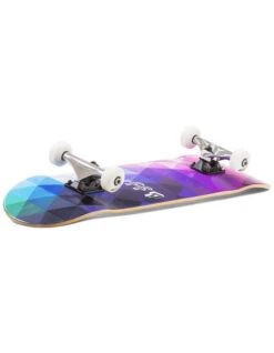 ENUFF 8" GEOMETRIC SKATEBOARD COMPLETO PURPLE -Ocean Motion Shop enuff geometric skateboard completo 8 purple 1