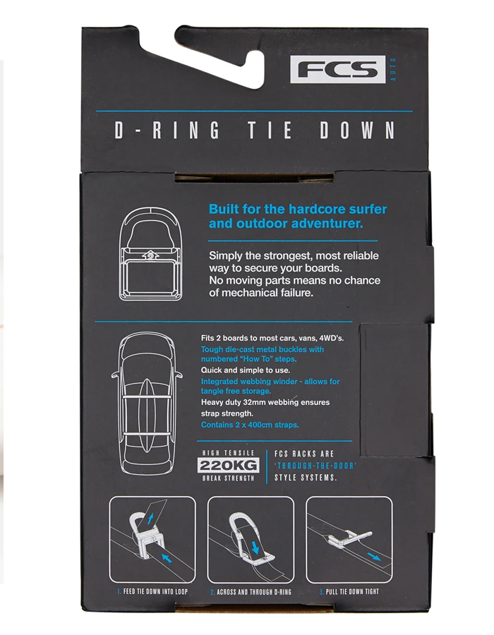 FCS D-RING TIE DOWNS 2 FCS D-RING TIE DOWNS - Image 2