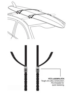 FCS PREMIUM BUNGY TIE DOWNS 11 FCS PREMIUM BUNGY TIE DOWNS -Ocean Motion Shop fcs cinghie premium bungy tie downs 4