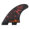 FCS II FILIPE TOLEDO TRI FIN SET BLACK RED
