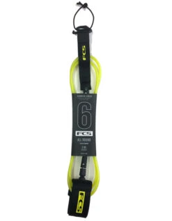 FCS ALL ROUND ESSENTIAL LEASH 6' BLACK -Ocean Motion Shop fcs leash 6 all round essential