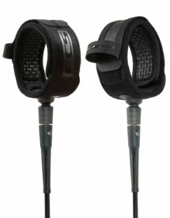 FCS ALL ROUND ESSENTIAL LEASH 6' BLACK -Ocean Motion Shop fcs leash 6 all round essential black 3