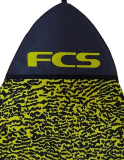 FCS STRETCH COVER 6'3'' FISH FUNBOARD -Ocean Motion Shop fcs sacca 6 3 fish funboard stretch ice yellow