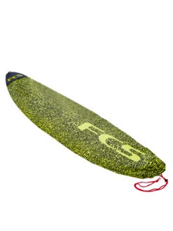 FCS STRETCH COVER 6'3'' FISH FUNBOARD -Ocean Motion Shop fcs sacca 6 3 fish funboard stretch ice yellow 2
