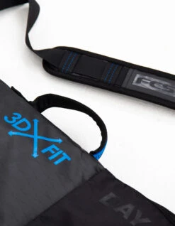 FCS SURFBOARD COVER SINGLE 6'7'' DAY FUNBOARD 3DXFIT BLACK -Ocean Motion Shop fcs sacca singola 6 7 day funboard fish black 1