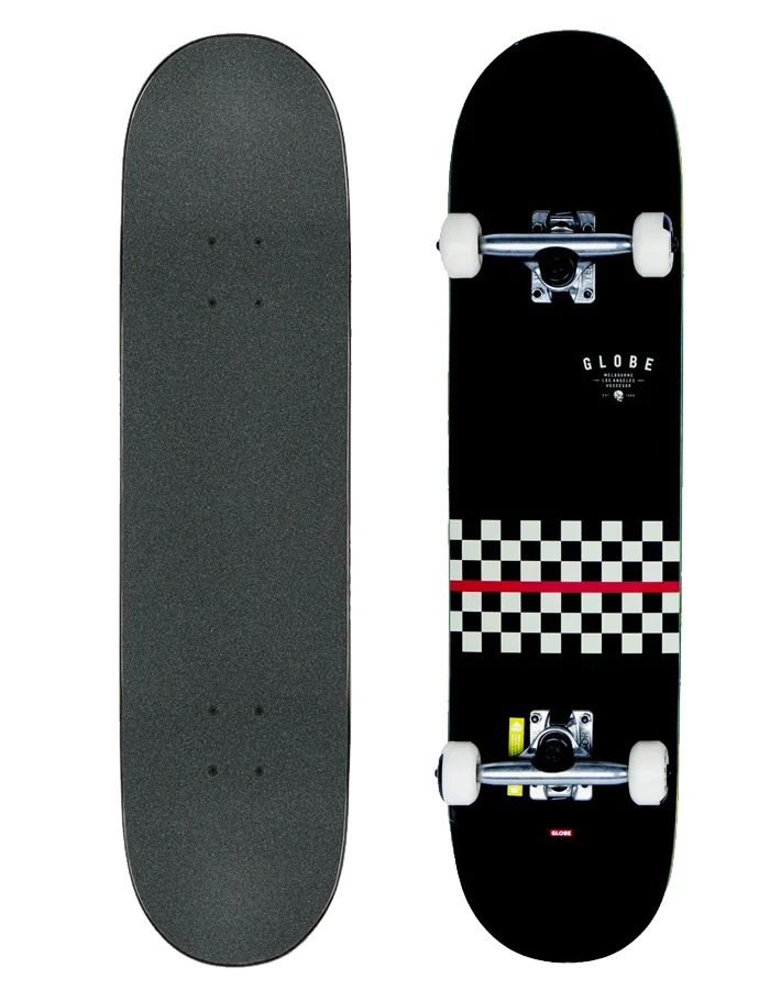 GLOBE 7.75" G1 FULL ON SKATEBOARD COMPLETE RED LINE 1 GLOBE 7.75" G1 FULL ON SKATEBOARD COMPLETE RED LINE