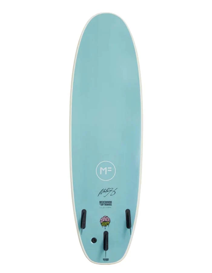 MF MICK FANNING BEASTIE SUPERSOFT WHITE TEAL 2 MF MICK FANNING BEASTIE SUPERSOFT WHITE TEAL - Image 2