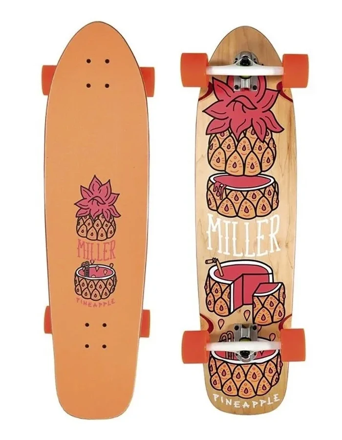 MILLER 36" PINEAPPLE LONGBOARD 1 MILLER 36" PINEAPPLE LONGBOARD