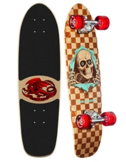 POWELL PERALTA 8.375" X 28.20" SIDEWALK SURFER NATURAL CHECKER RIPPER BIRCH