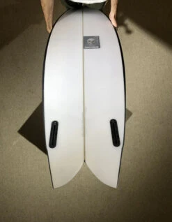 PUKAS 5'10" CHRIS CHRISTENSON PEGASO TWIN FIN BLACK -Ocean Motion Shop pukas chris christenson 5 10 pegaso twin fin black