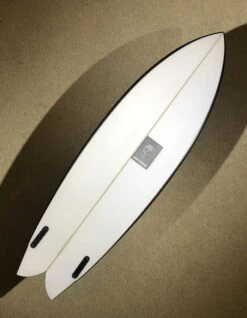 PUKAS 5'10" CHRIS CHRISTENSON PEGASO TWIN FIN BLACK -Ocean Motion Shop pukas chris christenson 5 10 pegaso twin fin black 1