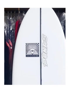 PUKAS SURFBOARDS 5'8' WOMBI FISH' PE BY EYE SYMMETRY -Ocean Motion Shop pukas surfboards wombi fish by eye symmetry 5 08 3