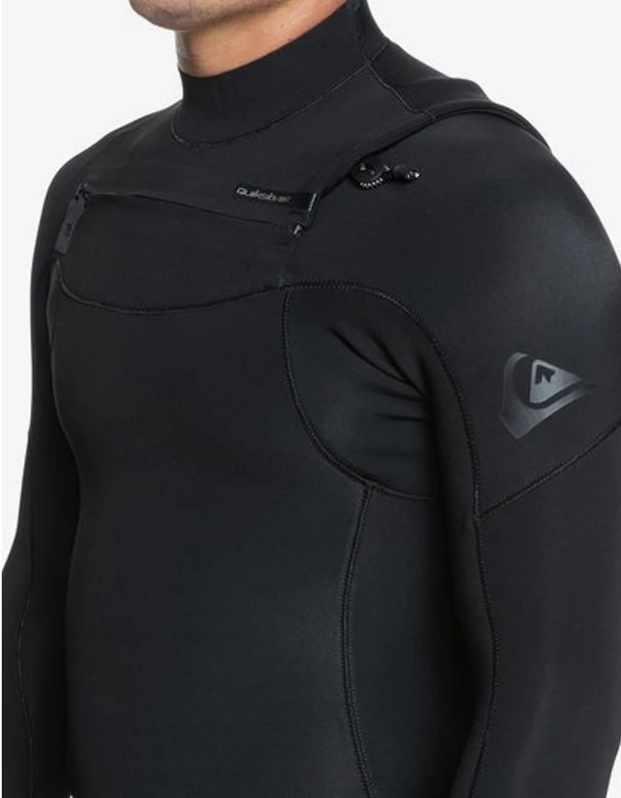 QUIKSILVER 3/2 EVERYDAY SESSIONS FRONT ZIP WETSUIT BLACK - Image 6