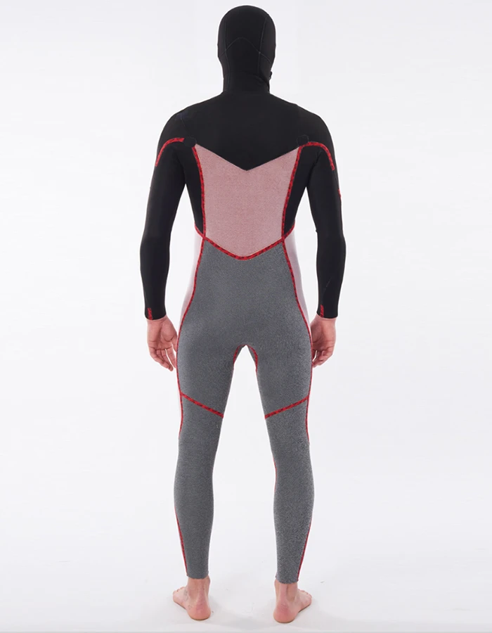 RIP CURL DAWN PATROL 6/4 CHEST ZIP HOOD WETSUIT - Image 5