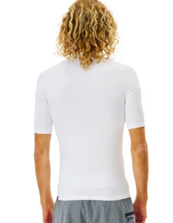 RIP CURL CORPS SHORT SLEEVE UV TEE WHITE -Ocean Motion Shop rip curl lycra corps white 3