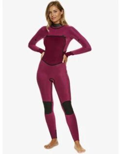 ROXY 4/3 SWELL SERIES CHEST ZIP WETSUIT FOR WOMEN -Ocean Motion Shop roxy swell series 4 3 front zip muta intera donna