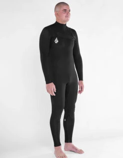 VOLCOM MODULATOR 4/3MM CHEST ZIP WETSUIT BLACK -Ocean Motion Shop volcom muta modulator 4 3 chest zip black 2
