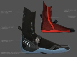 XCEL MEN'S INFINITI SPLIT TOE 5MM -Ocean Motion Shop xcel calzari infinti split toe 5mm 2